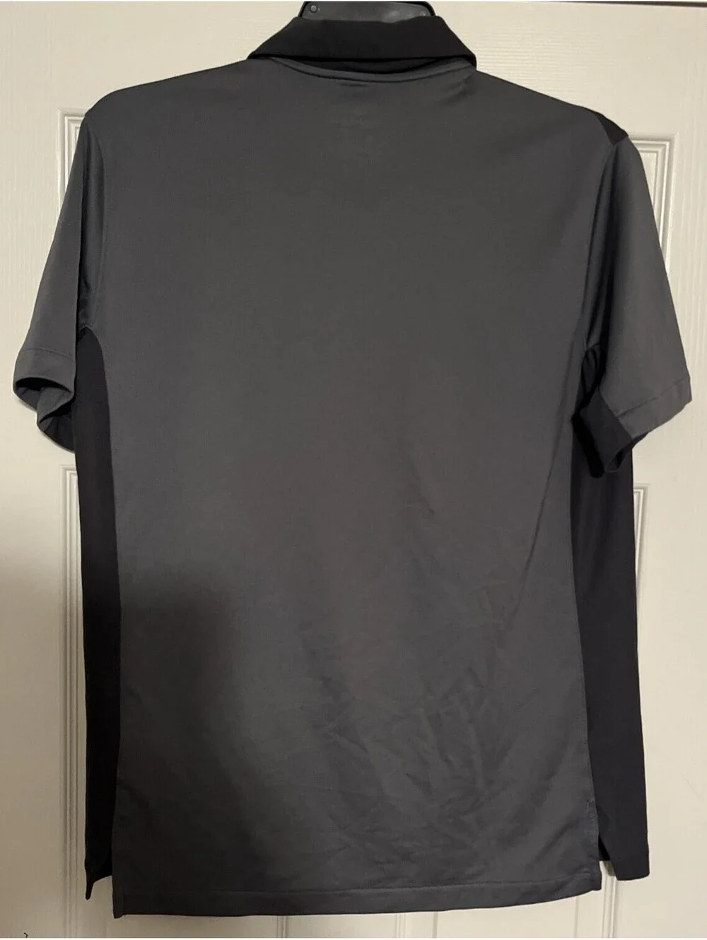 Nike Dri-Fit Polo Large Shirt Men's Gray Colorblock MIZZOU Missouri Tiger Clean!